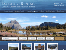 Tablet Screenshot of lakeshorerentals.us